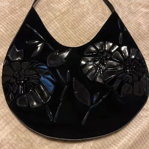BCBG girls Black Floral Women's Bag